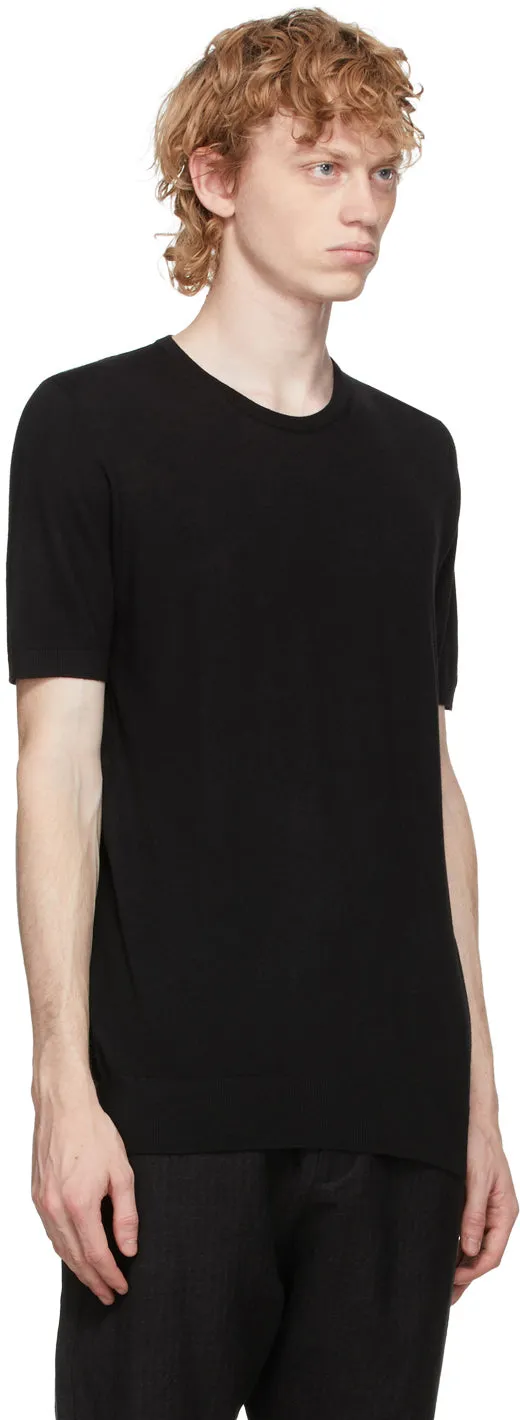 3MAN Black Wool T-Shirt