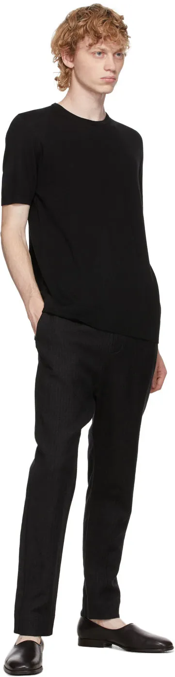 3MAN Black Wool T-Shirt