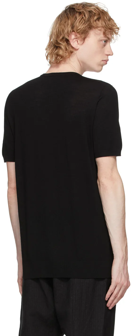 3MAN Black Wool T-Shirt