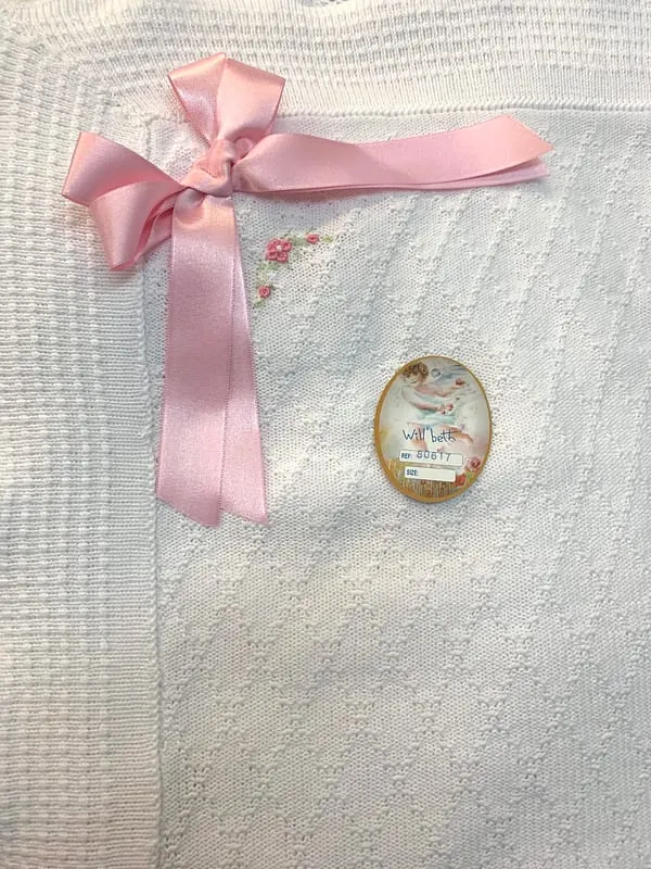 80617 Fine Embroidered Blanket