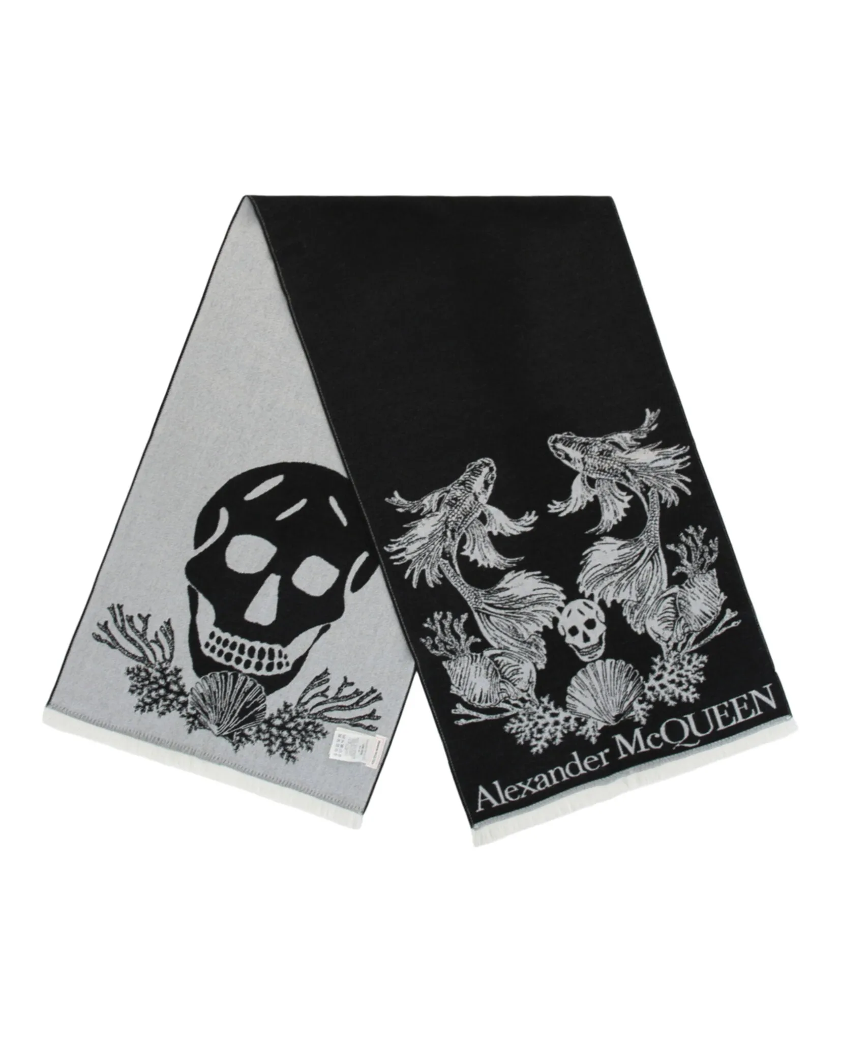 Alexander McQueen Womens Underwater Fashion Scarf