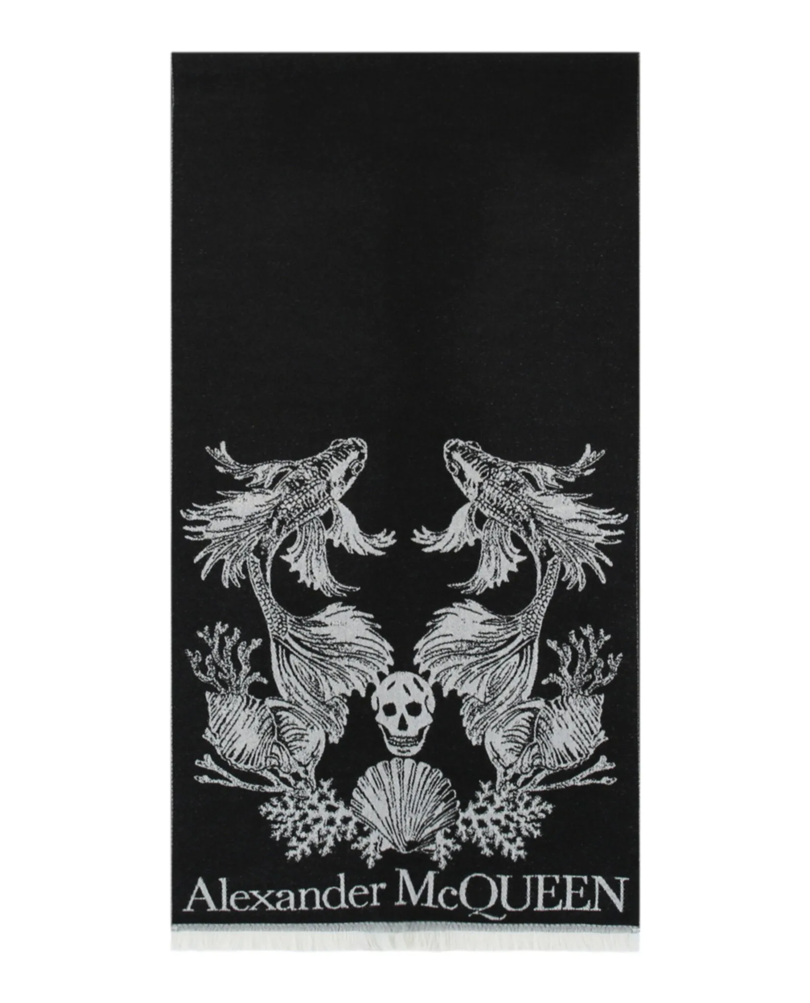 Alexander McQueen Womens Underwater Fashion Scarf