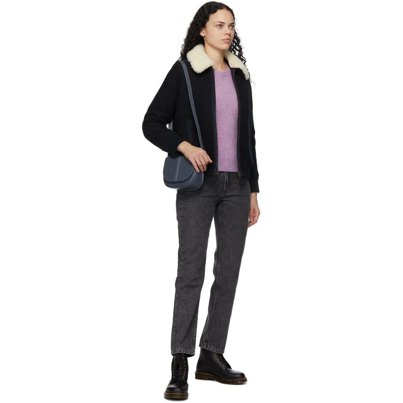 A.P.C. Purple LÃ©onie Sweater