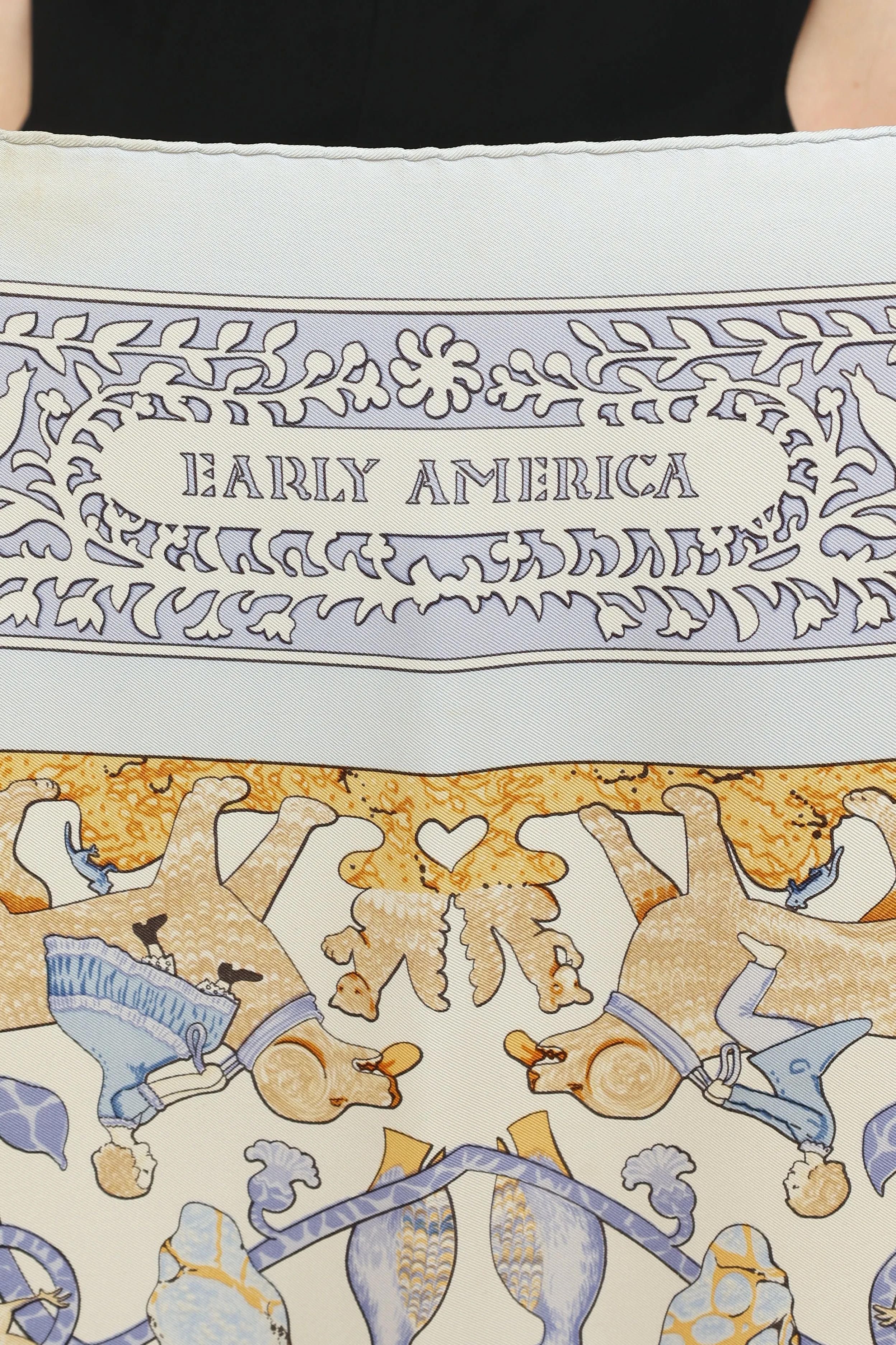 Blue Early America Scarf