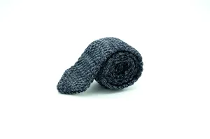 Blue Speckled Knit Tie
