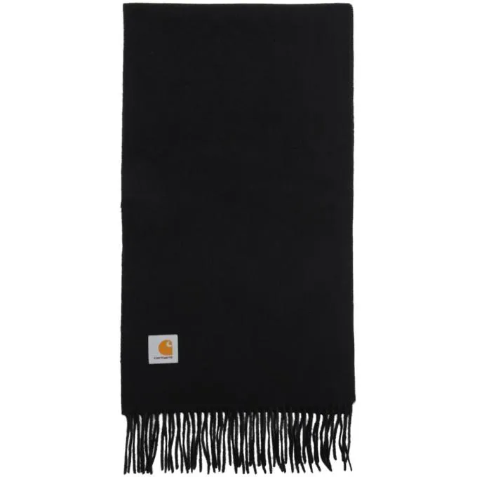Carhartt Work In Progress Black Wool Scarf