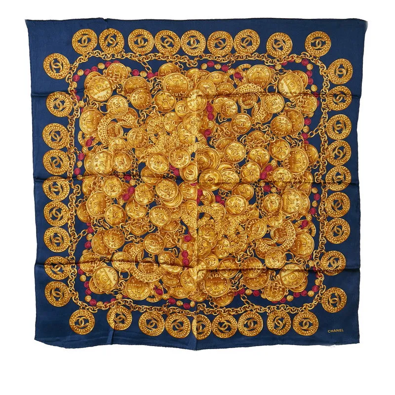 Chanel CC Silk Scarf  Canvas Scarf in Good condition