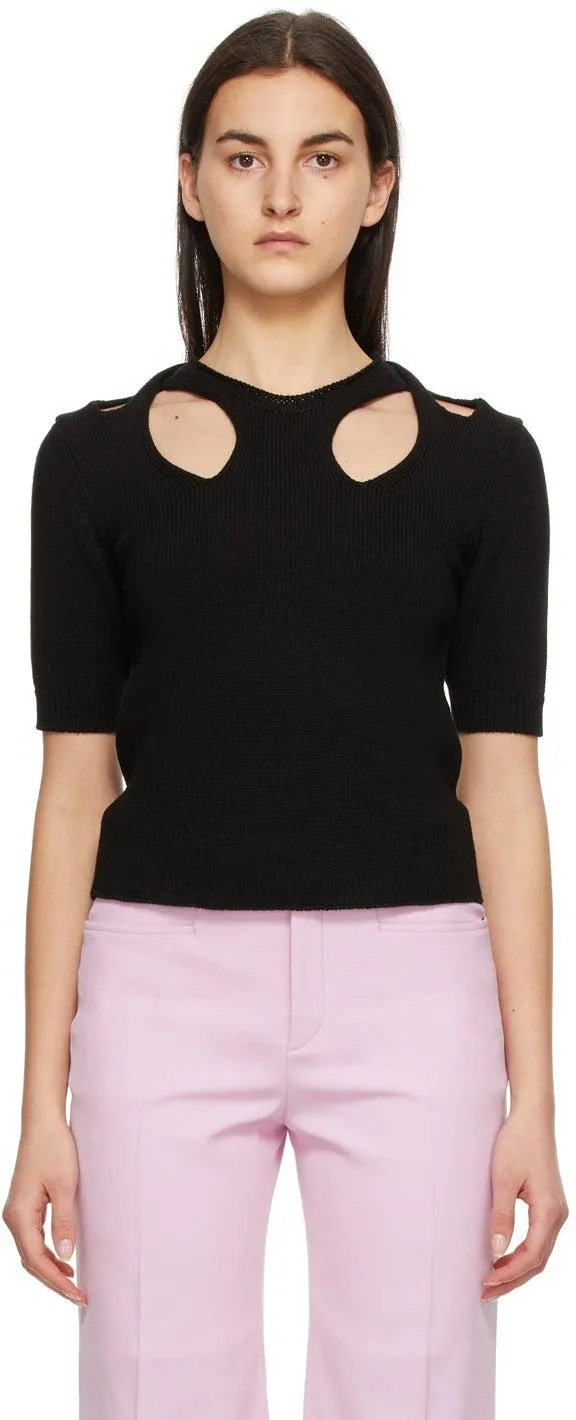 ChloÃ© Black Twisted Sweater