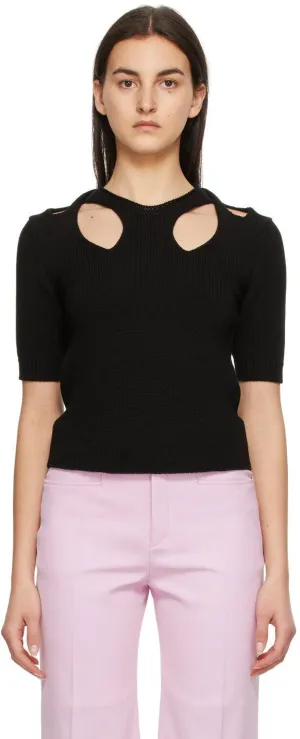 ChloÃ© Black Twisted Sweater