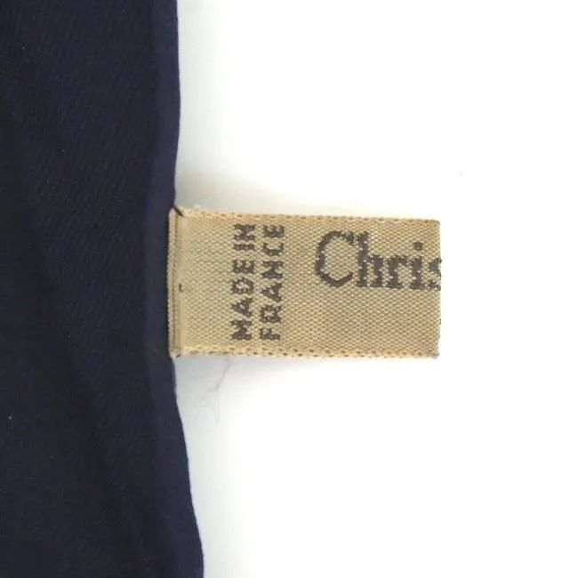 Dior Navy Pink Red Violet Print Christian Dior Silk Scarf