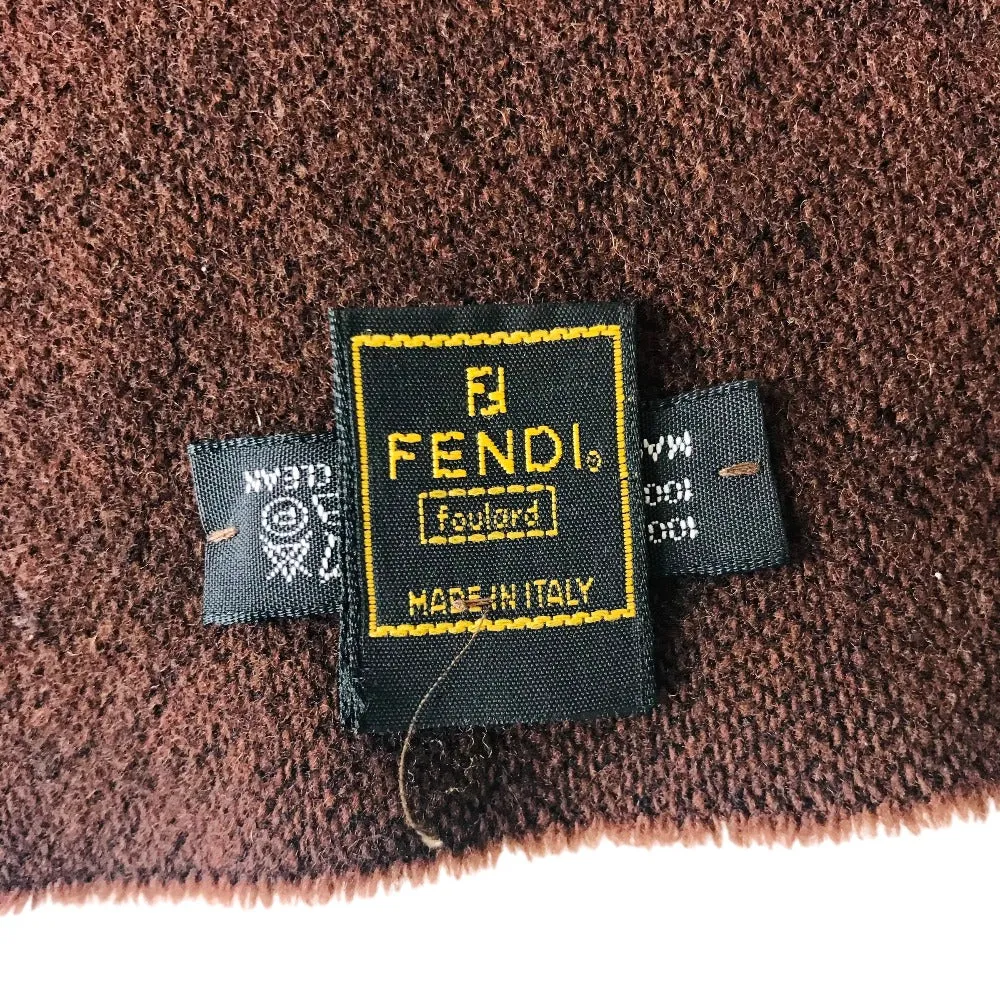 FENDI Scarf wool Brown