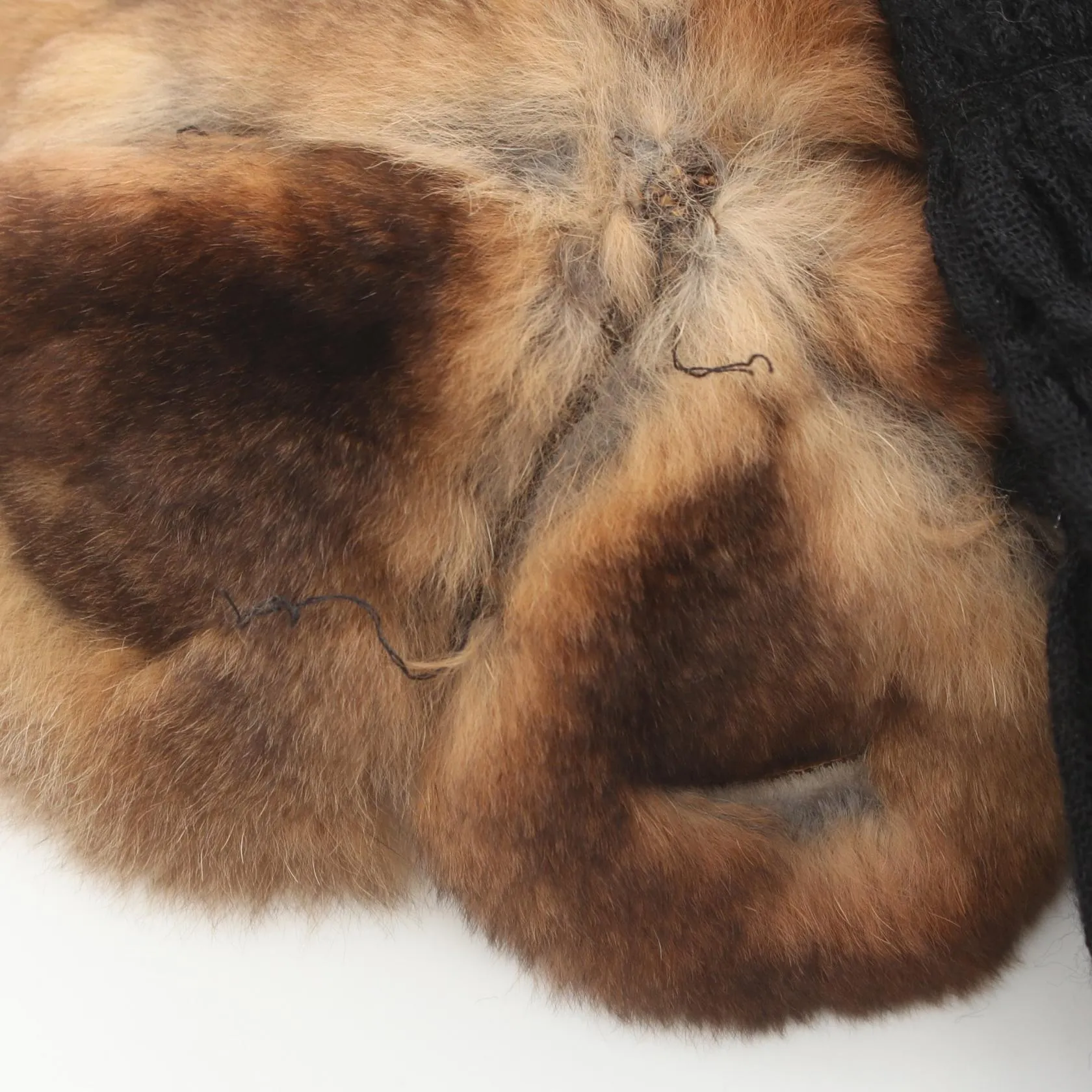 Fendi Silk Cashmere Mink Stole Scarf