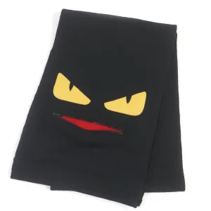 Fendi Wool Lamb Leather Monster Scarf