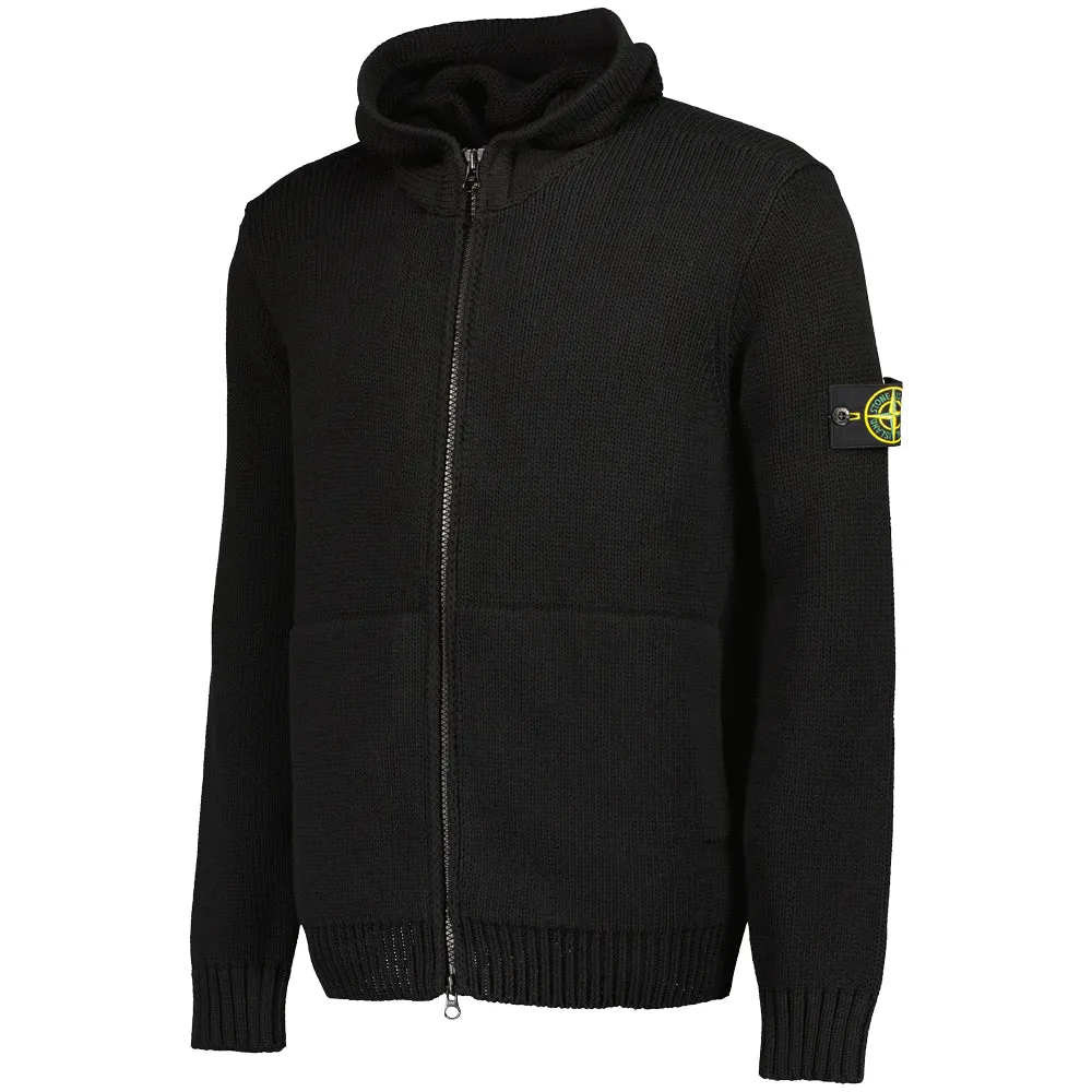 Fine Knit Zipped Hoodie