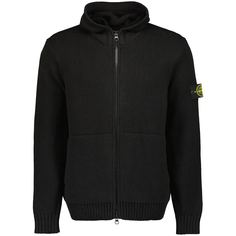Fine Knit Zipped Hoodie