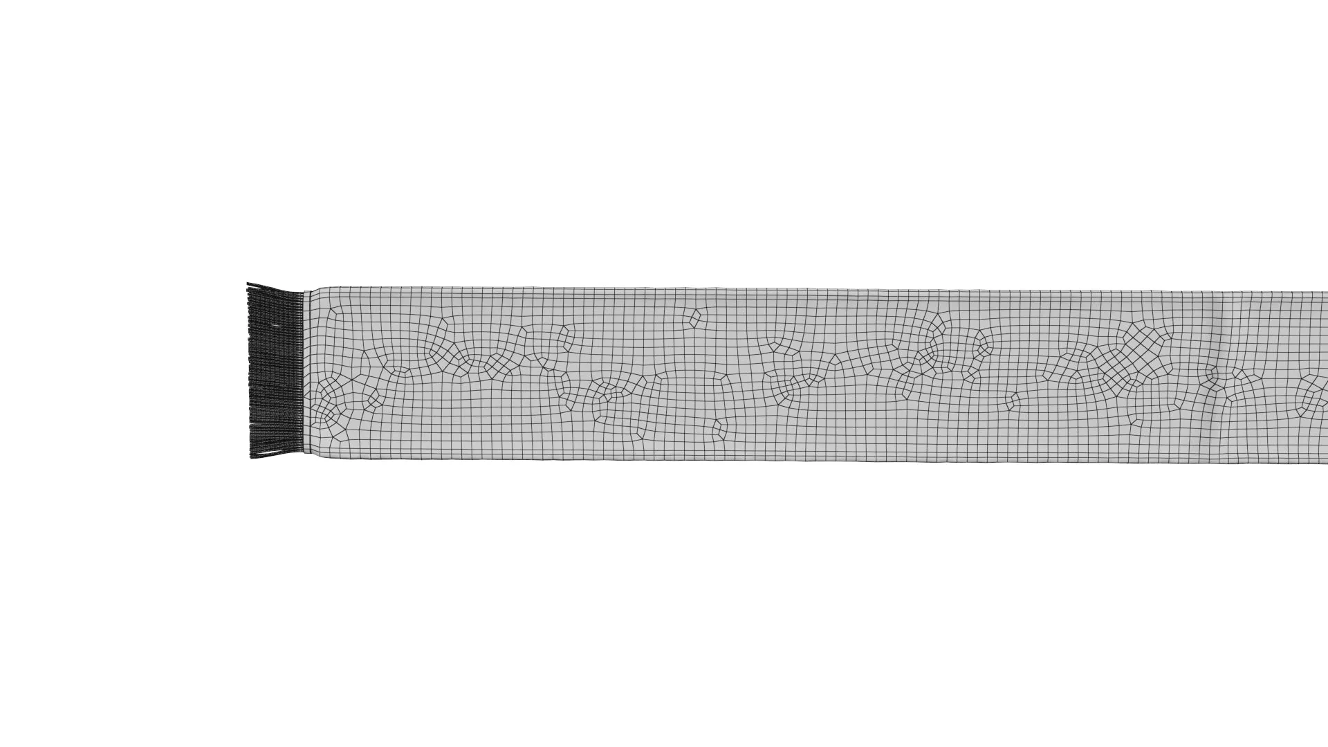 Football Fan Scarf 01 3D Model