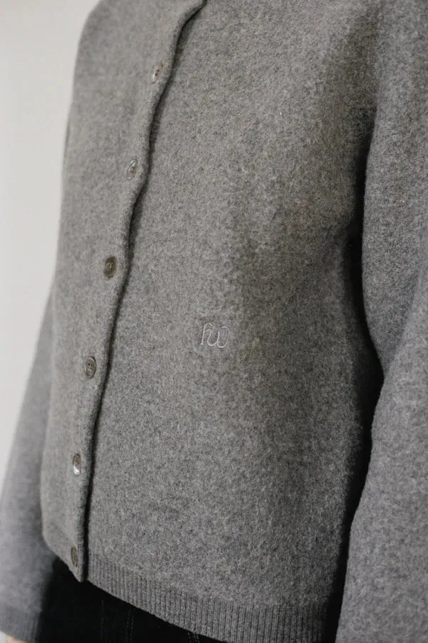 Friends With Frank Louise Cardigan in Grey Marle