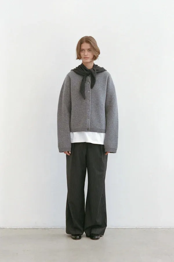 Friends With Frank Louise Cardigan in Grey Marle