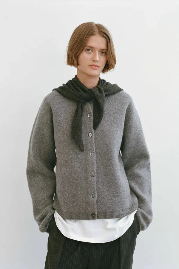 Friends With Frank Louise Cardigan in Grey Marle