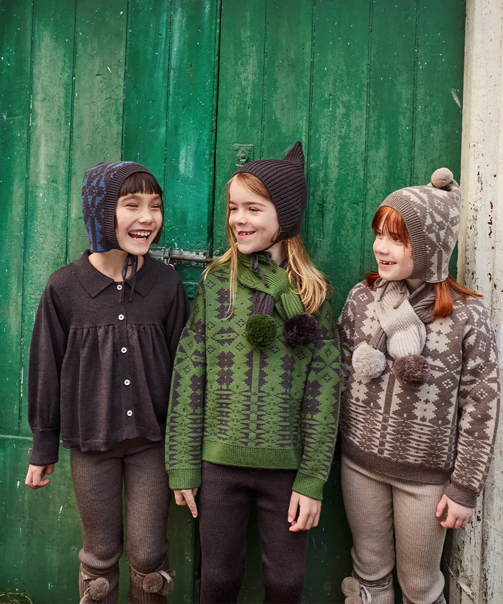 Gwyllion Scarf - Monstera / Umber