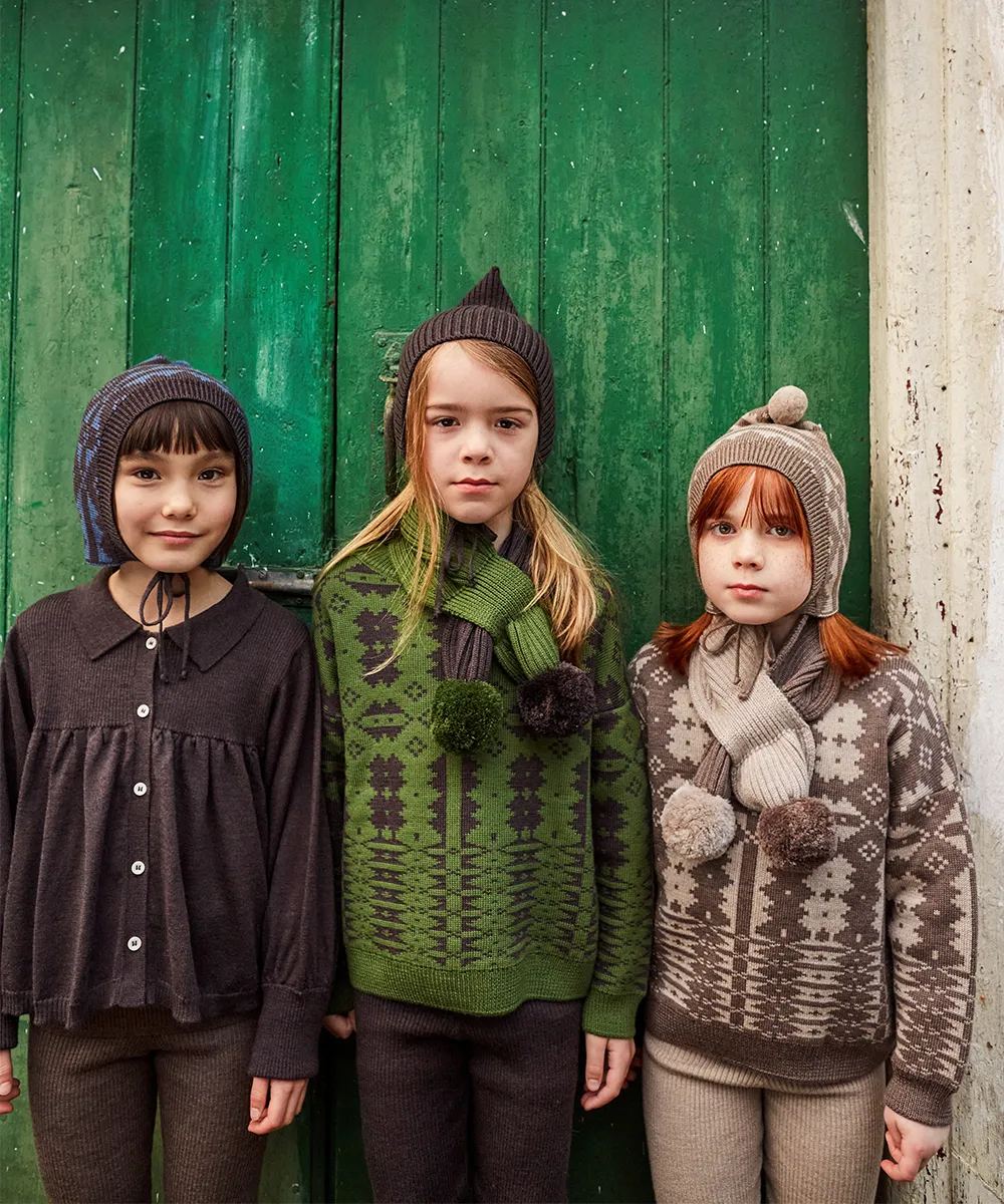 Gwyllion Scarf - Monstera / Umber