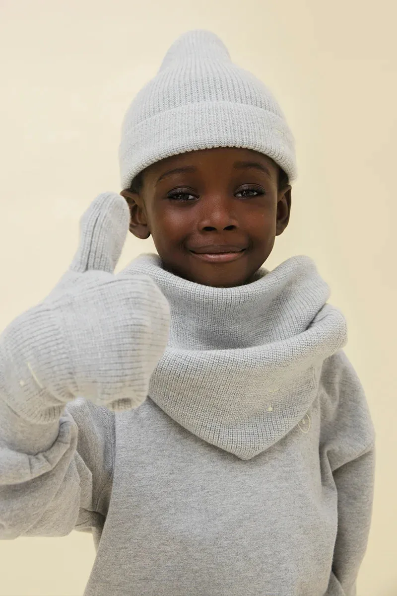 Knitted Mittens | Grey Melange
