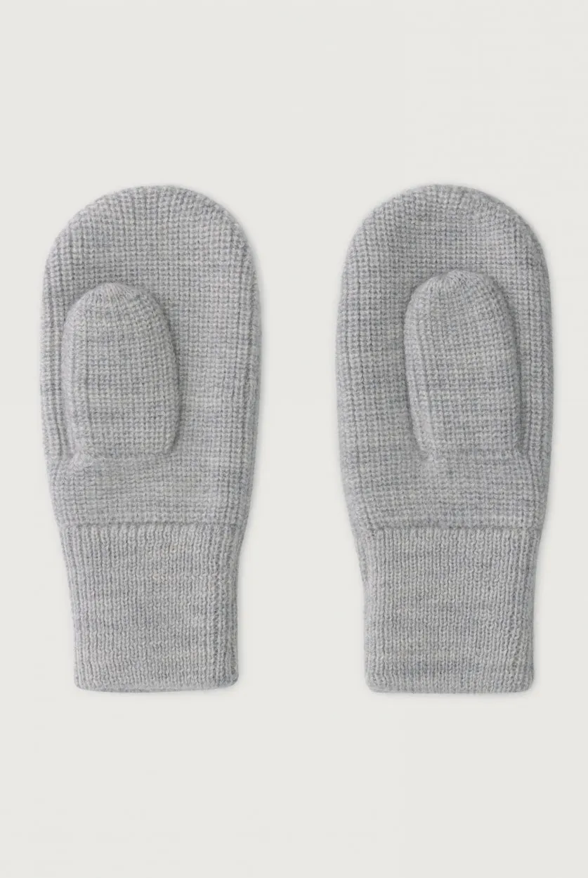 Knitted Mittens | Grey Melange