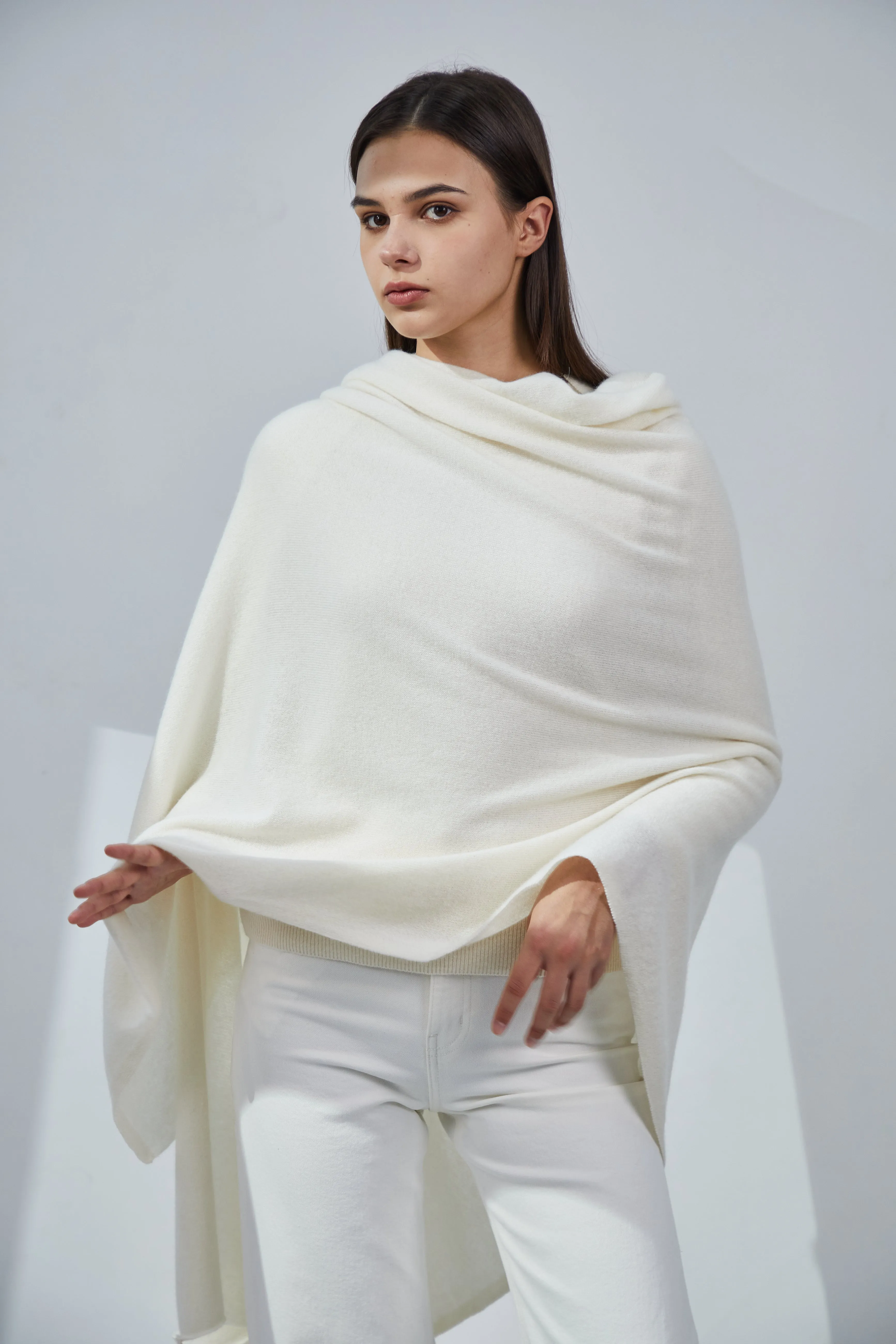 Pure Cashmere Travel Wrap - Crystal Pink