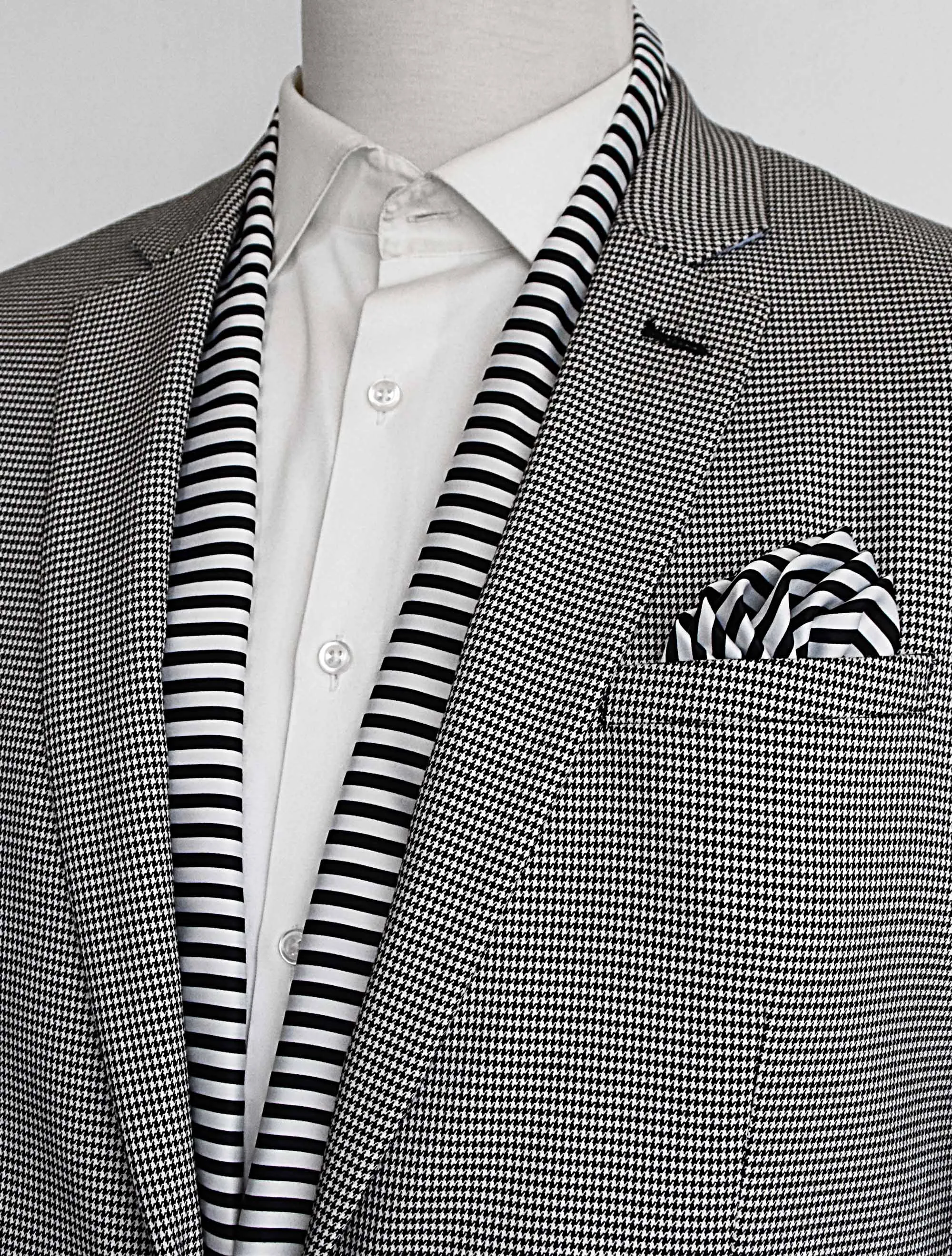 Retro Run Silk Scarf & Pocket Square Set