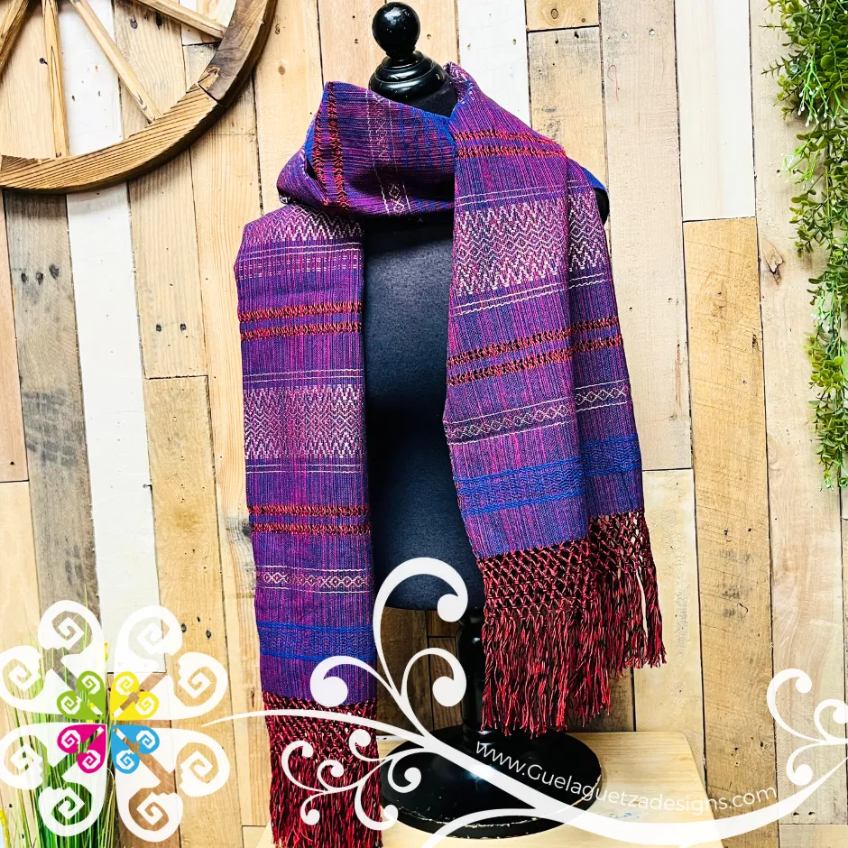 Seda Embroider Scarf- Artisan Pedal Loom Shawl
