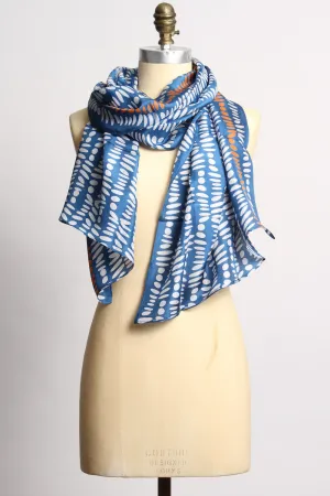 Silk Sapphire Blue Scarf