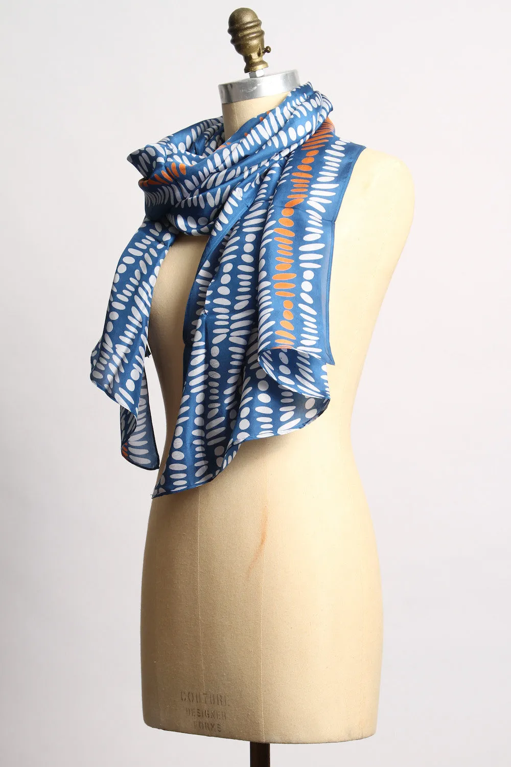 Silk Sapphire Blue Scarf