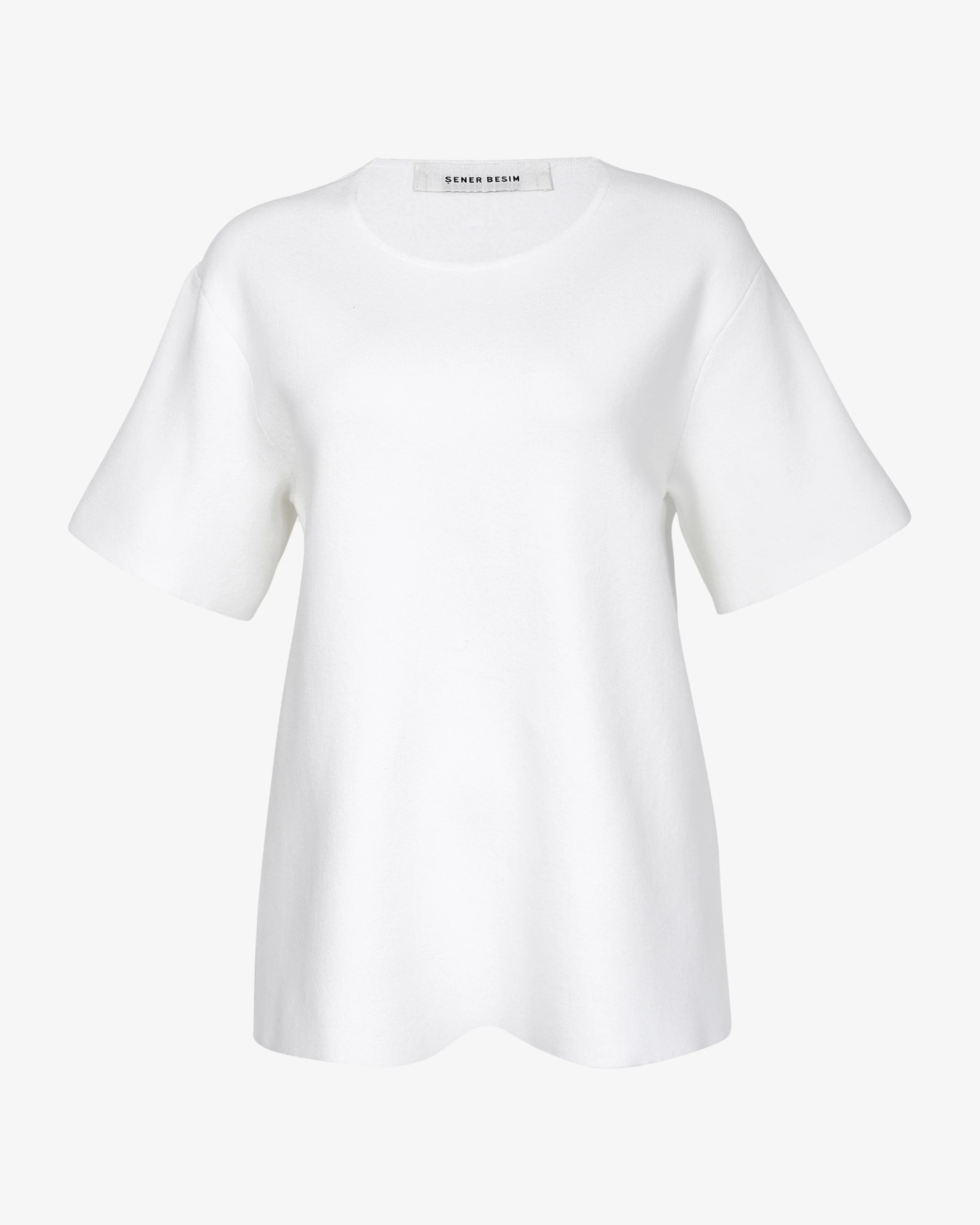 The Knitted Oversize Tee - White
