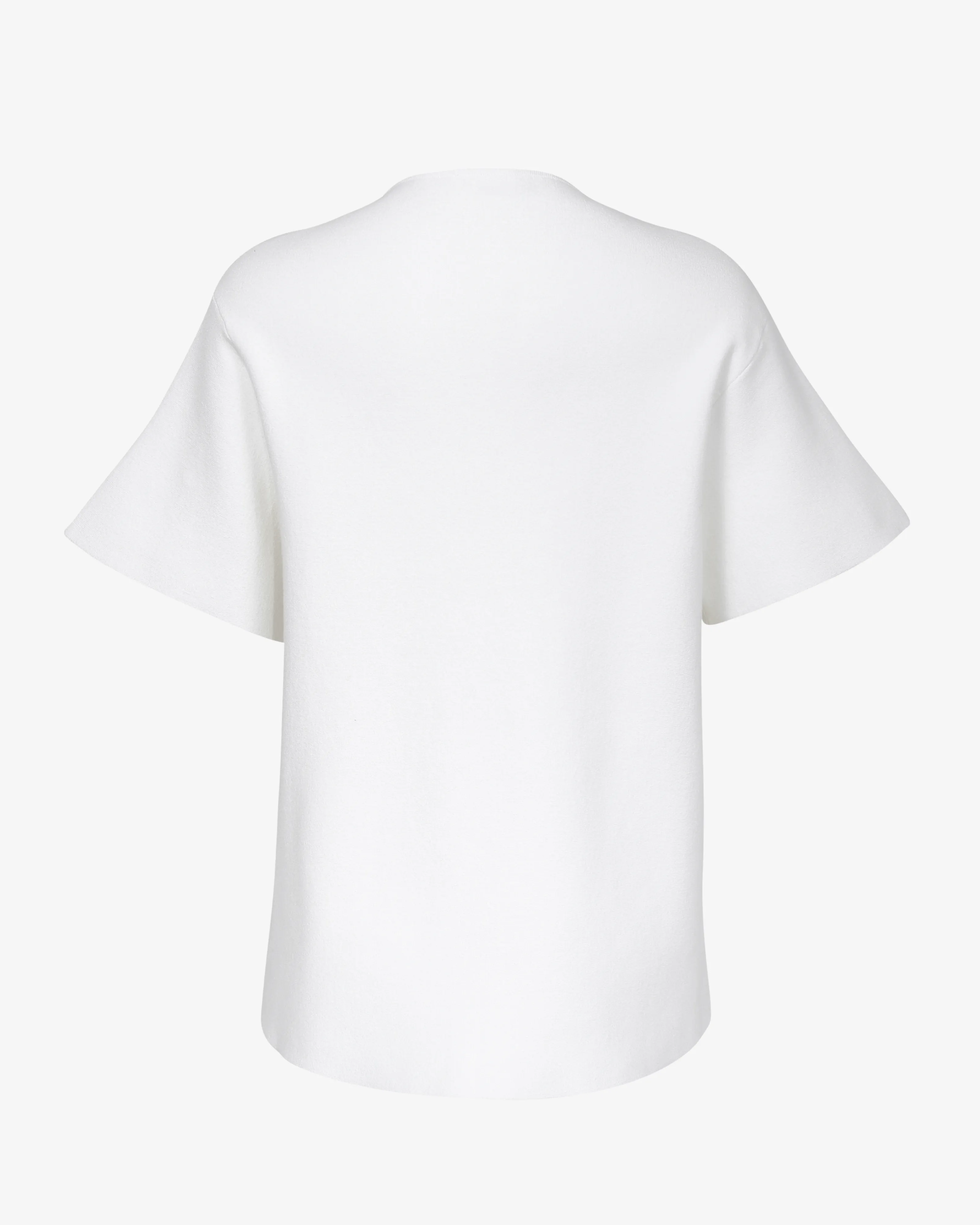 The Knitted Oversize Tee - White